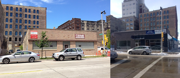 Freshwater Fix Building, Facade Before and After